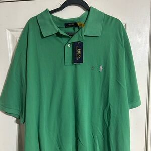 Polo by Ralph Lauren Men’s Green Short-Sleeve Polo with Embroidered Pony